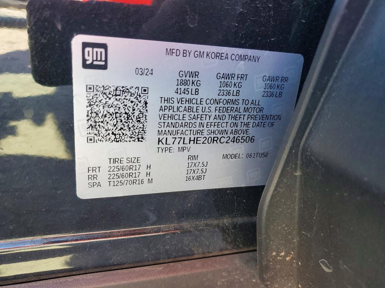 2024 CHEVROLET TRAX