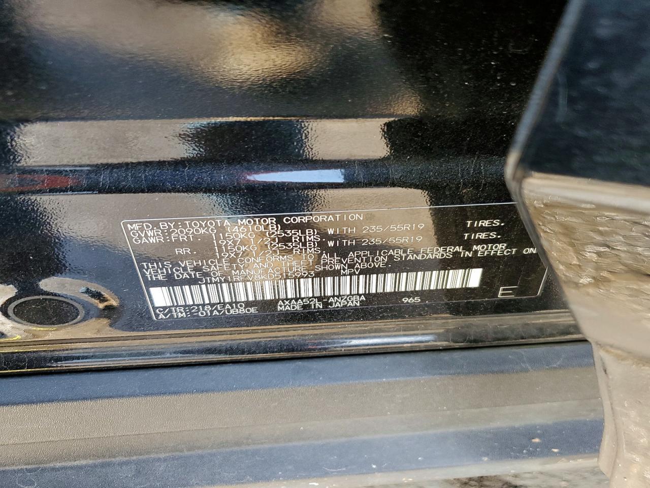 2019 TOYOTA RAV4