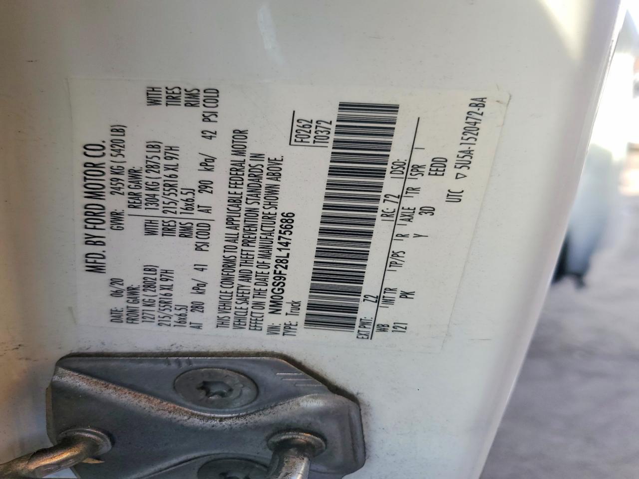 2020 FORD TRANSIT CONNECT