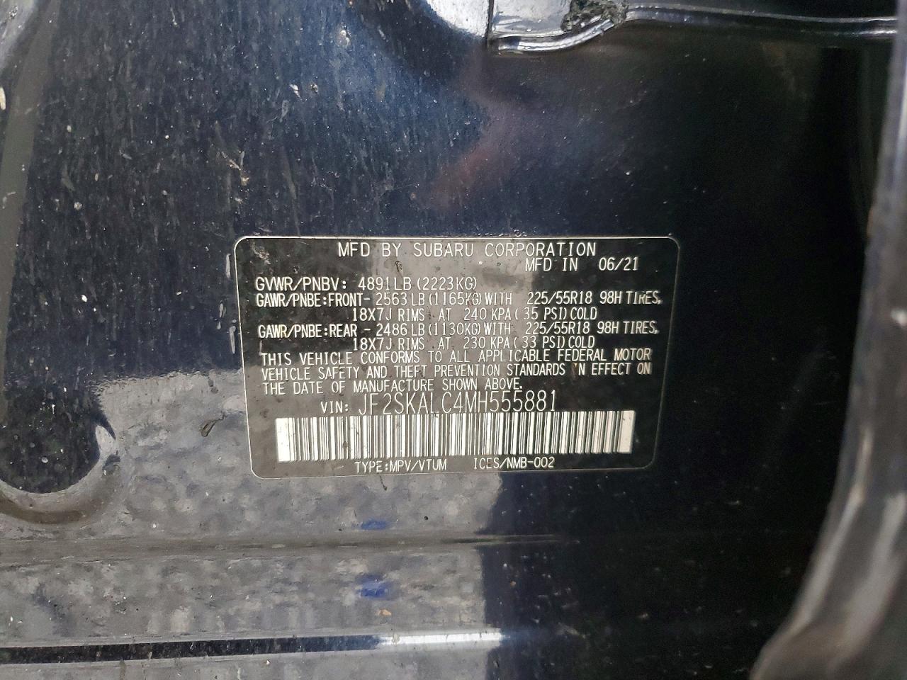 2021 SUBARU FORESTER
