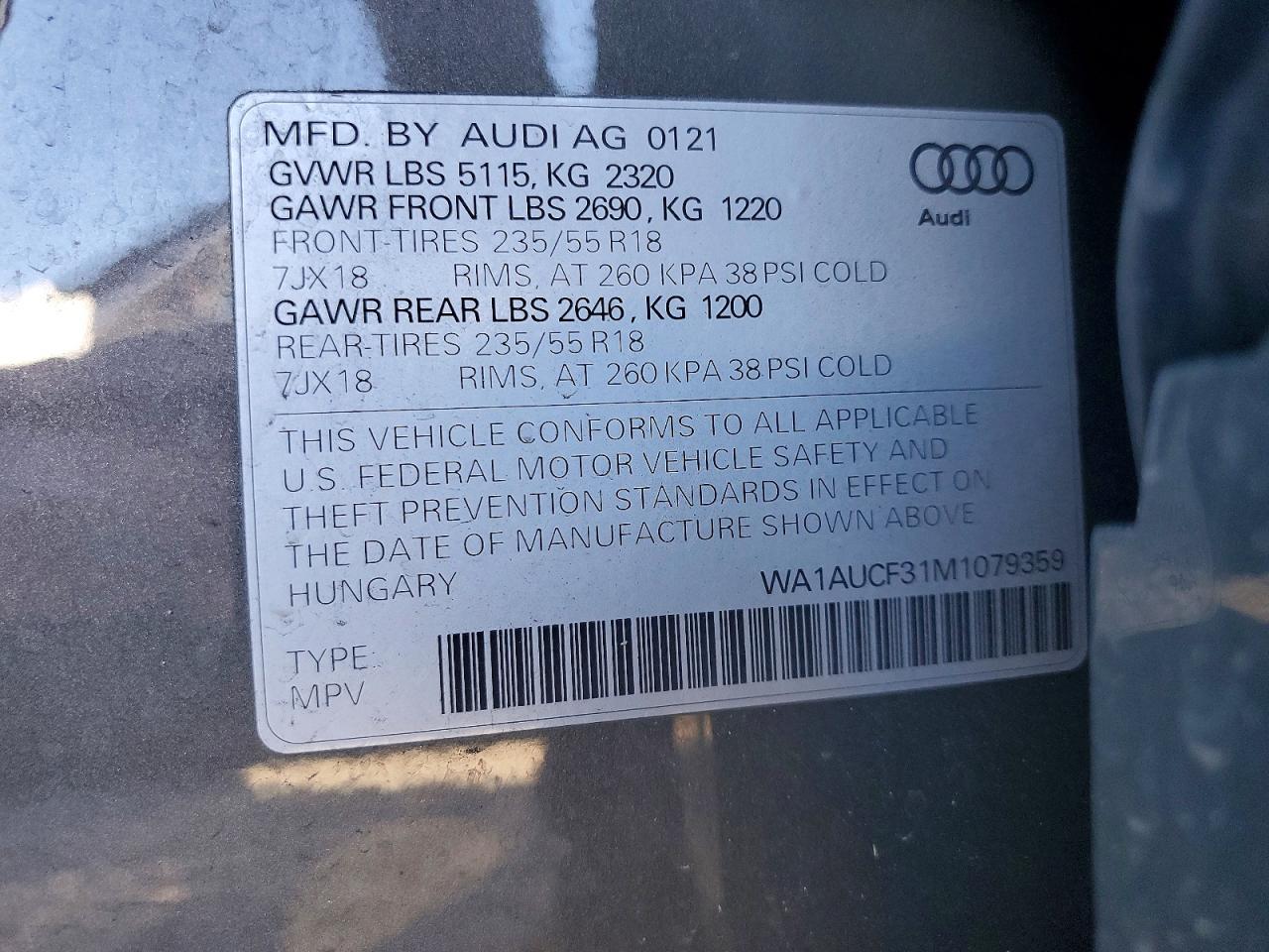 2021 AUDI Q3