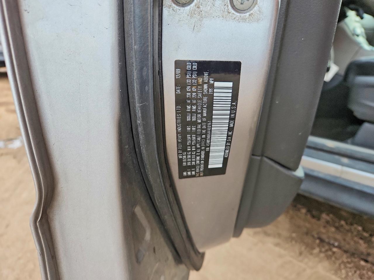 2010 SUBARU Tribeca