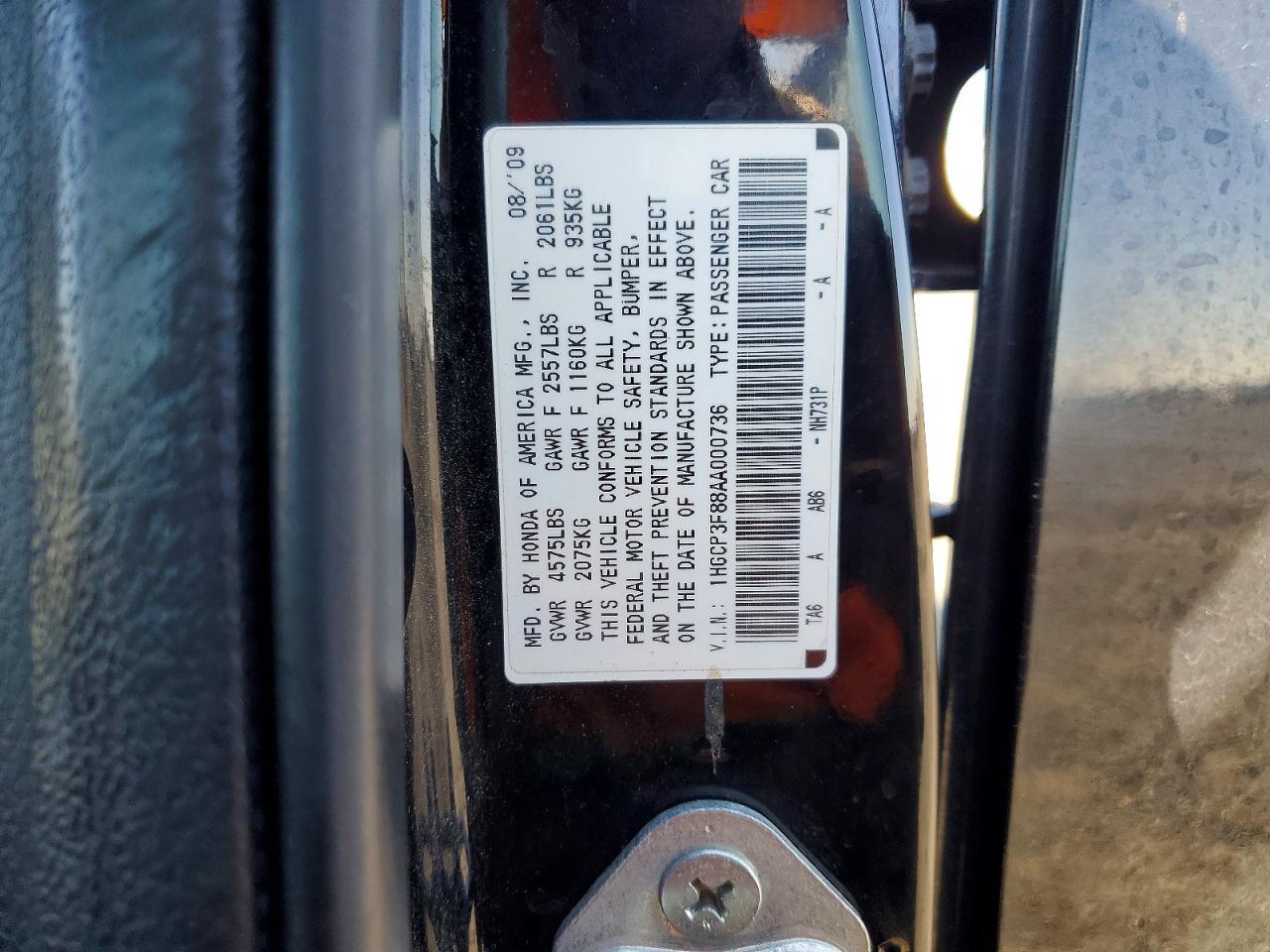 2010 HONDA ACCORD