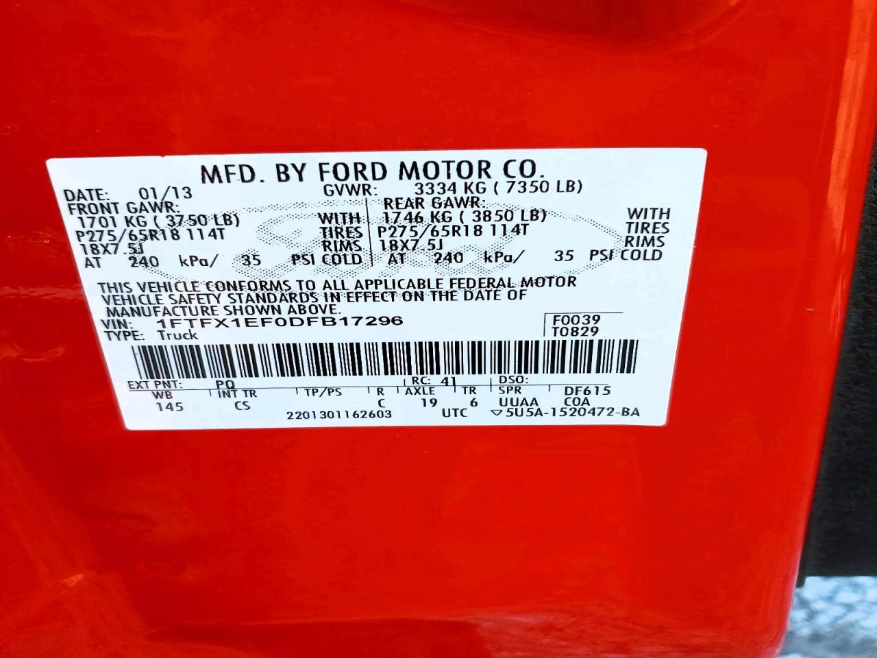 2013 FORD F-150