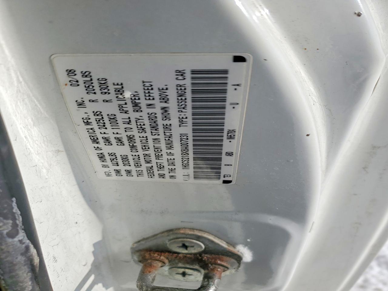 2008 HONDA ACCORD