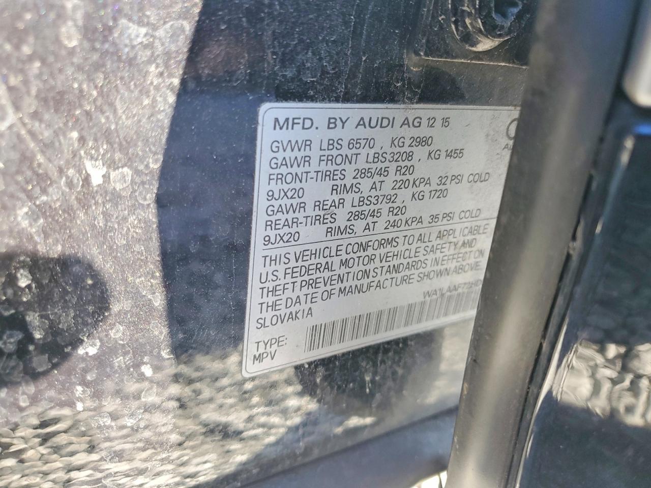 2017 AUDI Q7