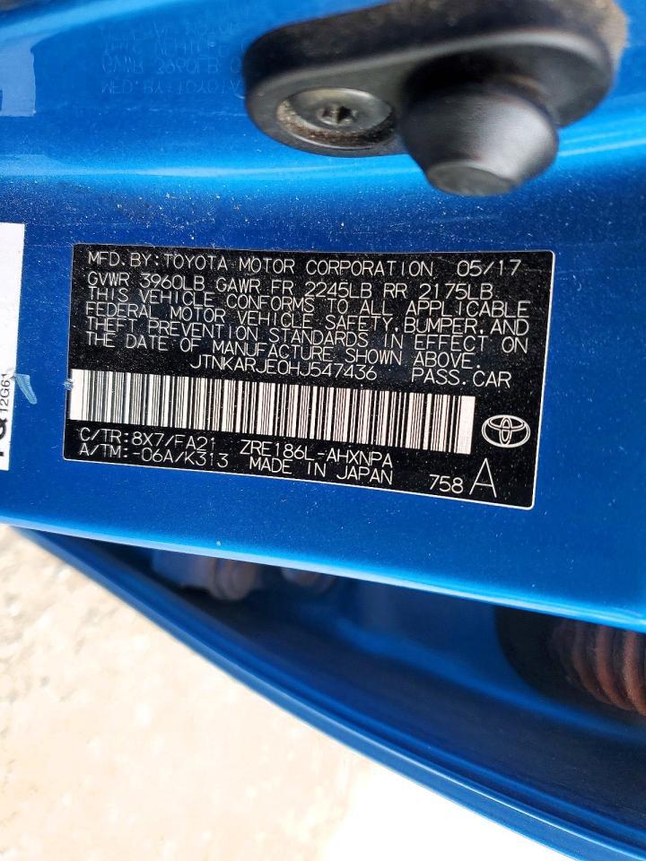 2017 TOYOTA COROLLA