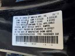 2015 HONDA ACCORD