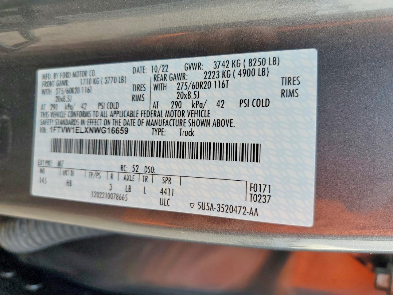 2022 FORD F-150 Lightning