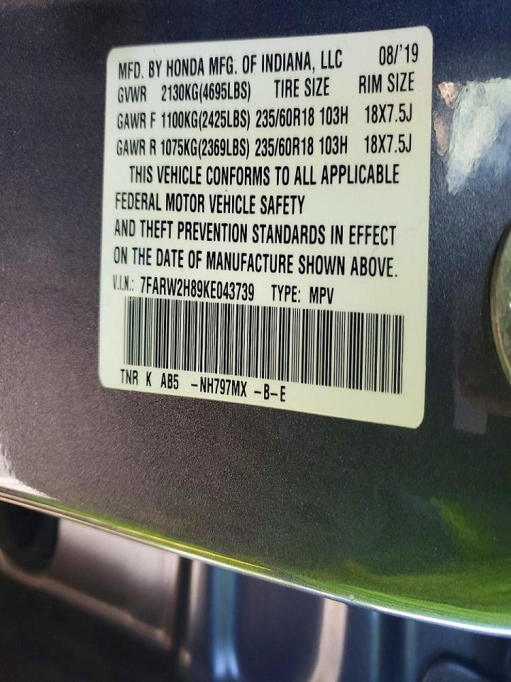 2019 HONDA CR-V