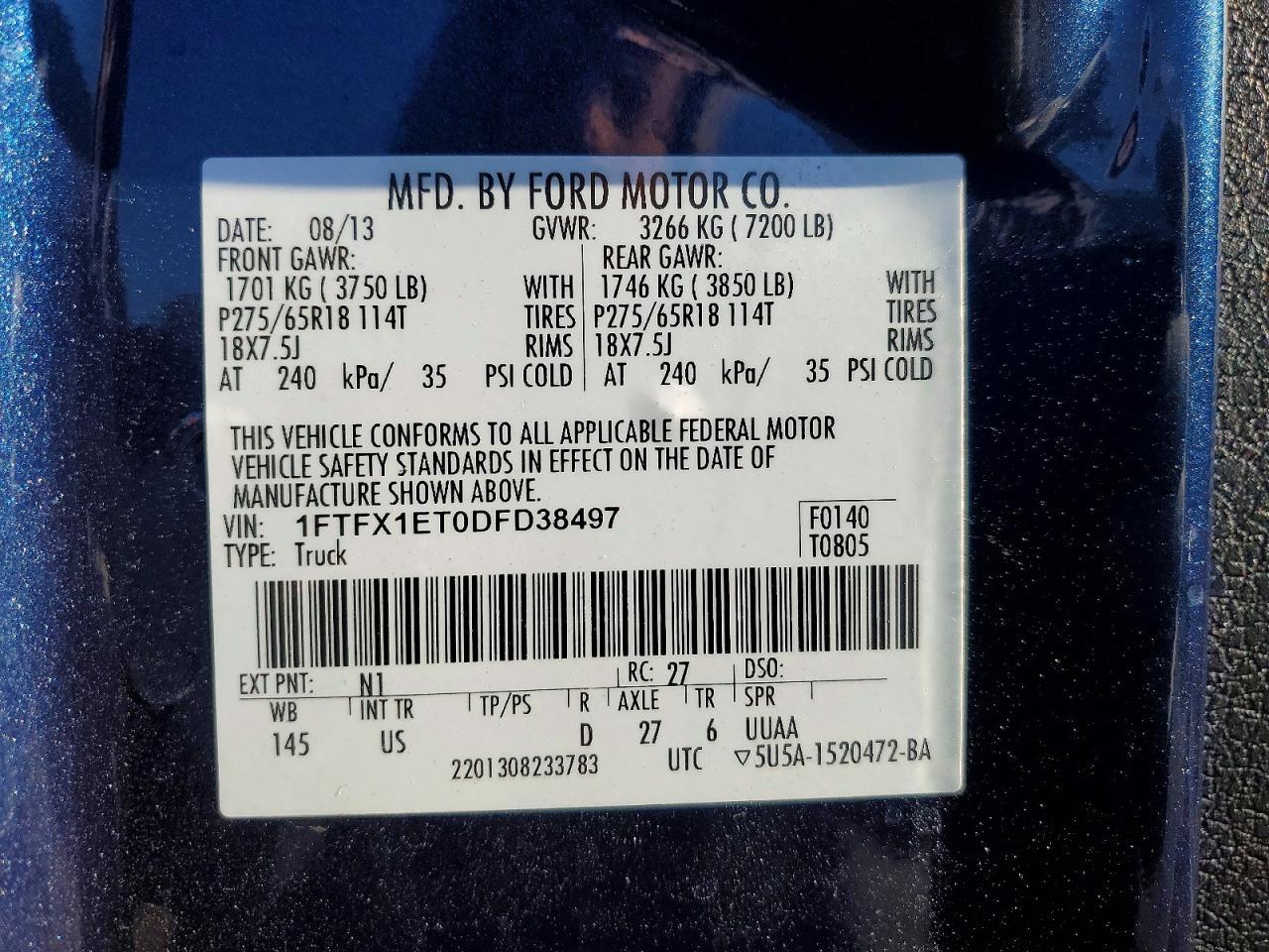 2013 FORD F-150