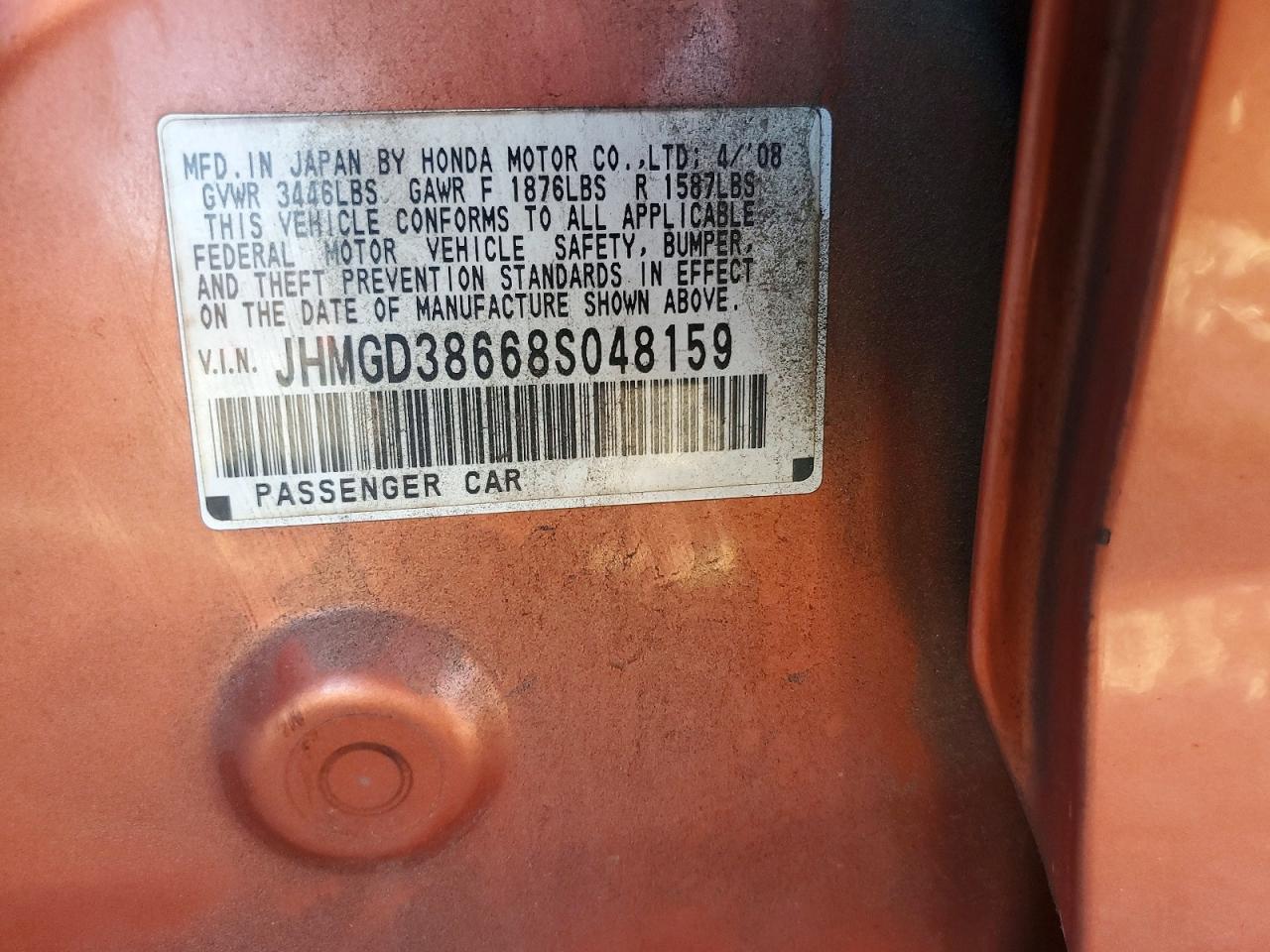 2008 HONDA FIT