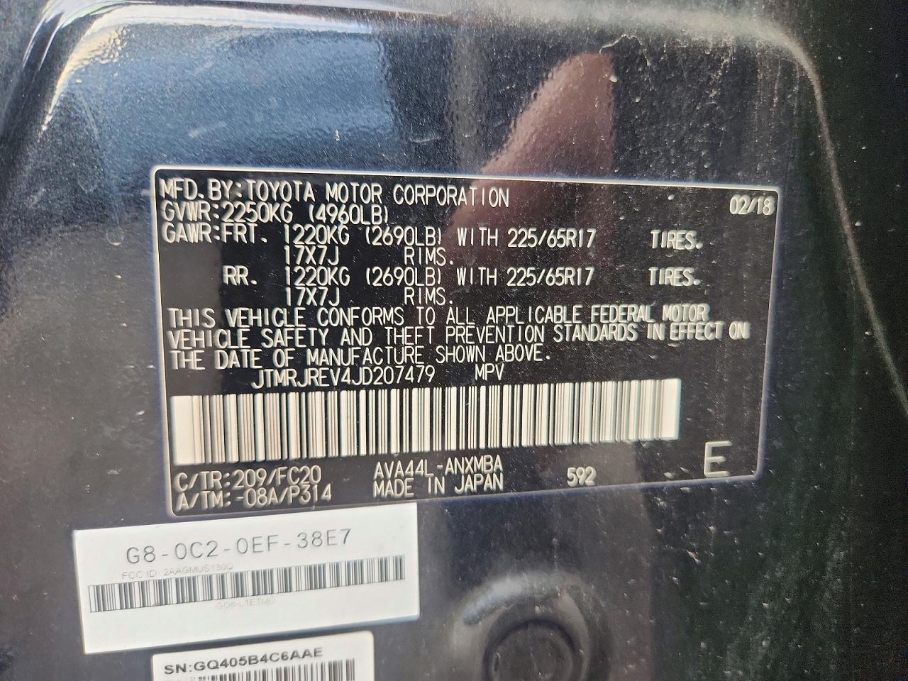 2018 TOYOTA RAV4