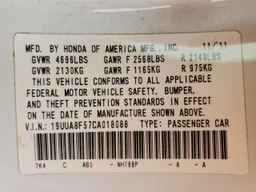 2012 ACURA TL