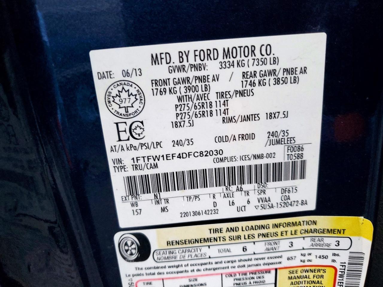 2013 FORD F-150