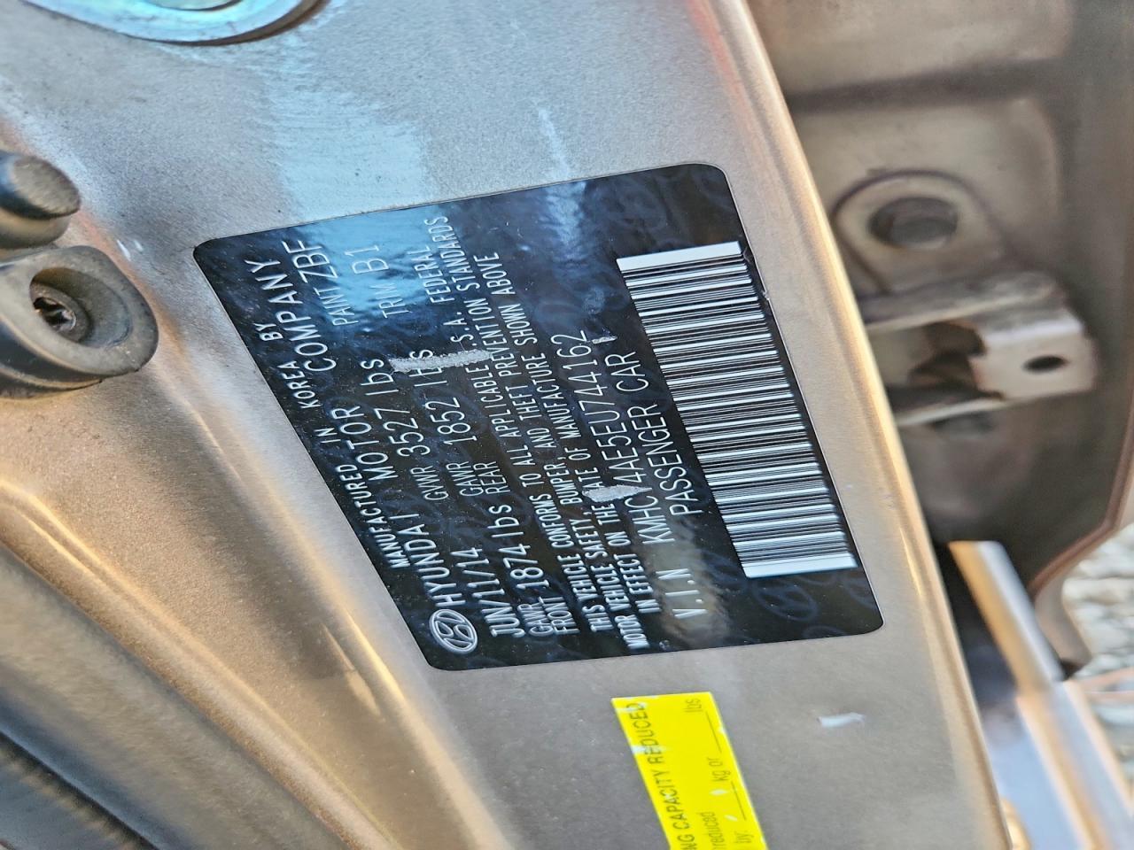 2014 HYUNDAI ACCENT