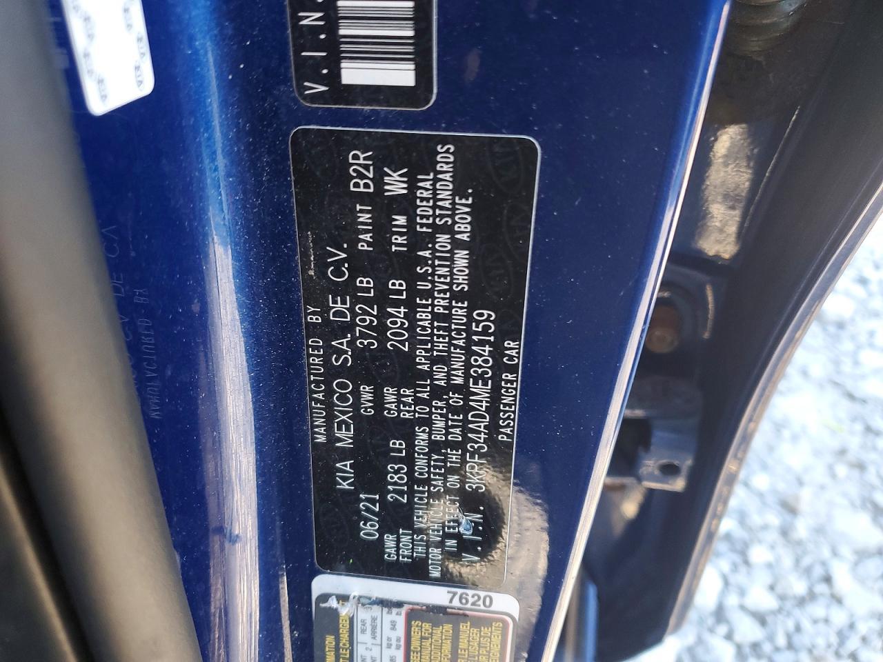 2021 KIA FORTE