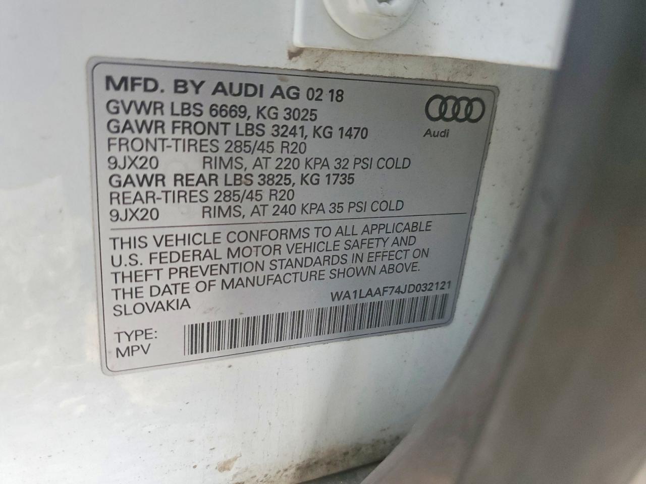2018 AUDI Q7