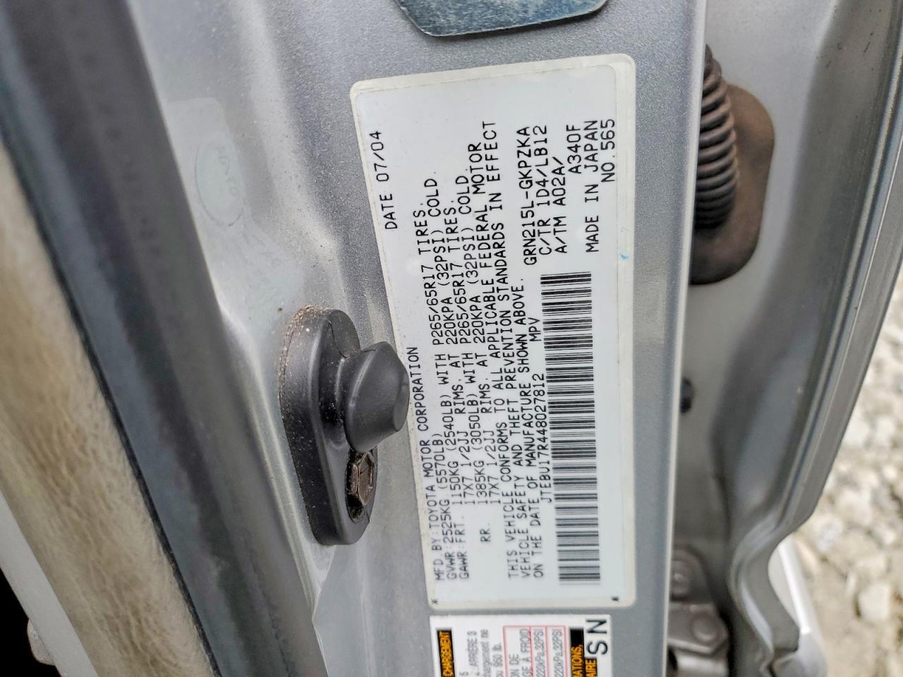 2004 TOYOTA 4Runner
