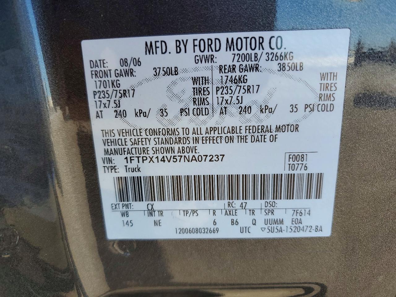 2007 FORD F-150
