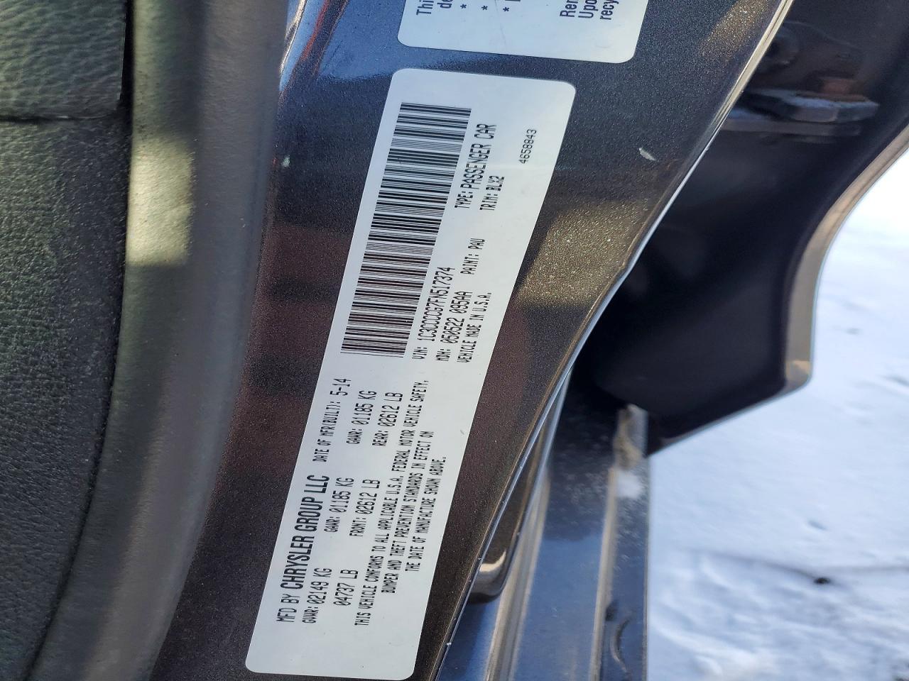 2015 CHRYSLER 200