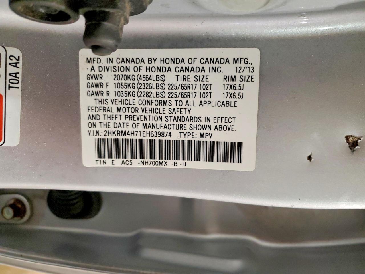2014 HONDA CR-V