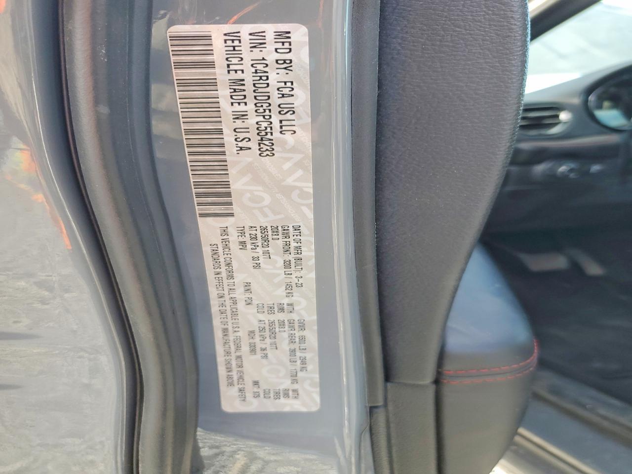 2023 DODGE DURANGO