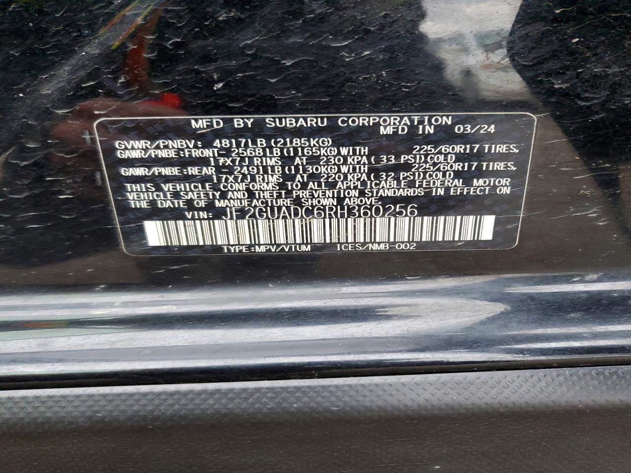2024 SUBARU Crosstrek