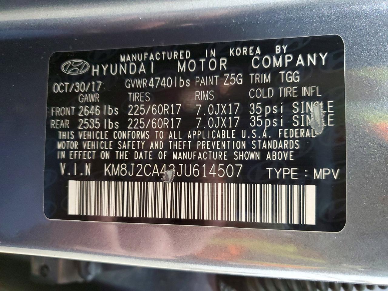 2018 HYUNDAI TUCSON