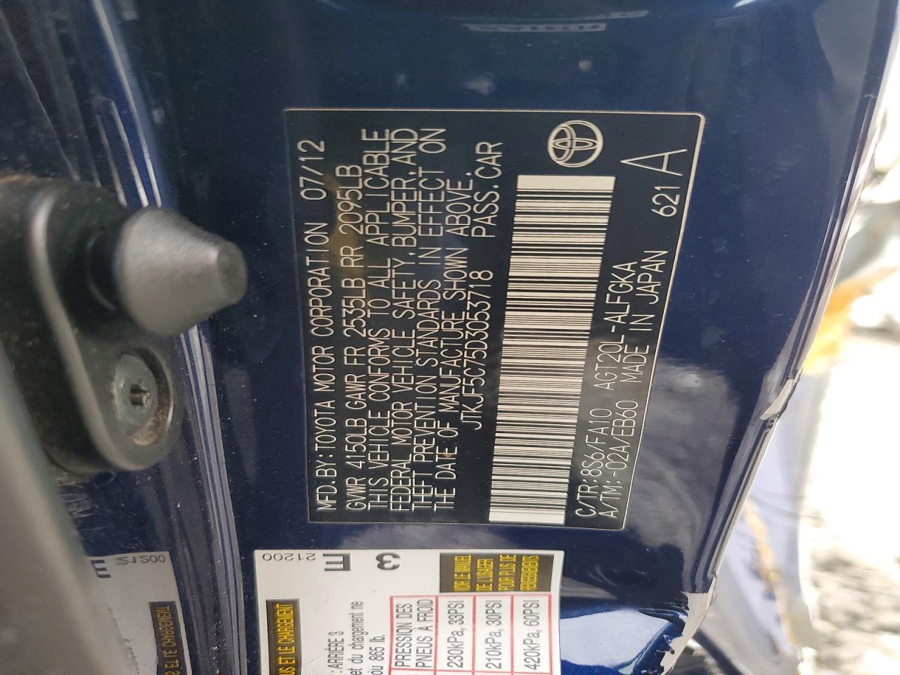 2013 TOYOTA SCION