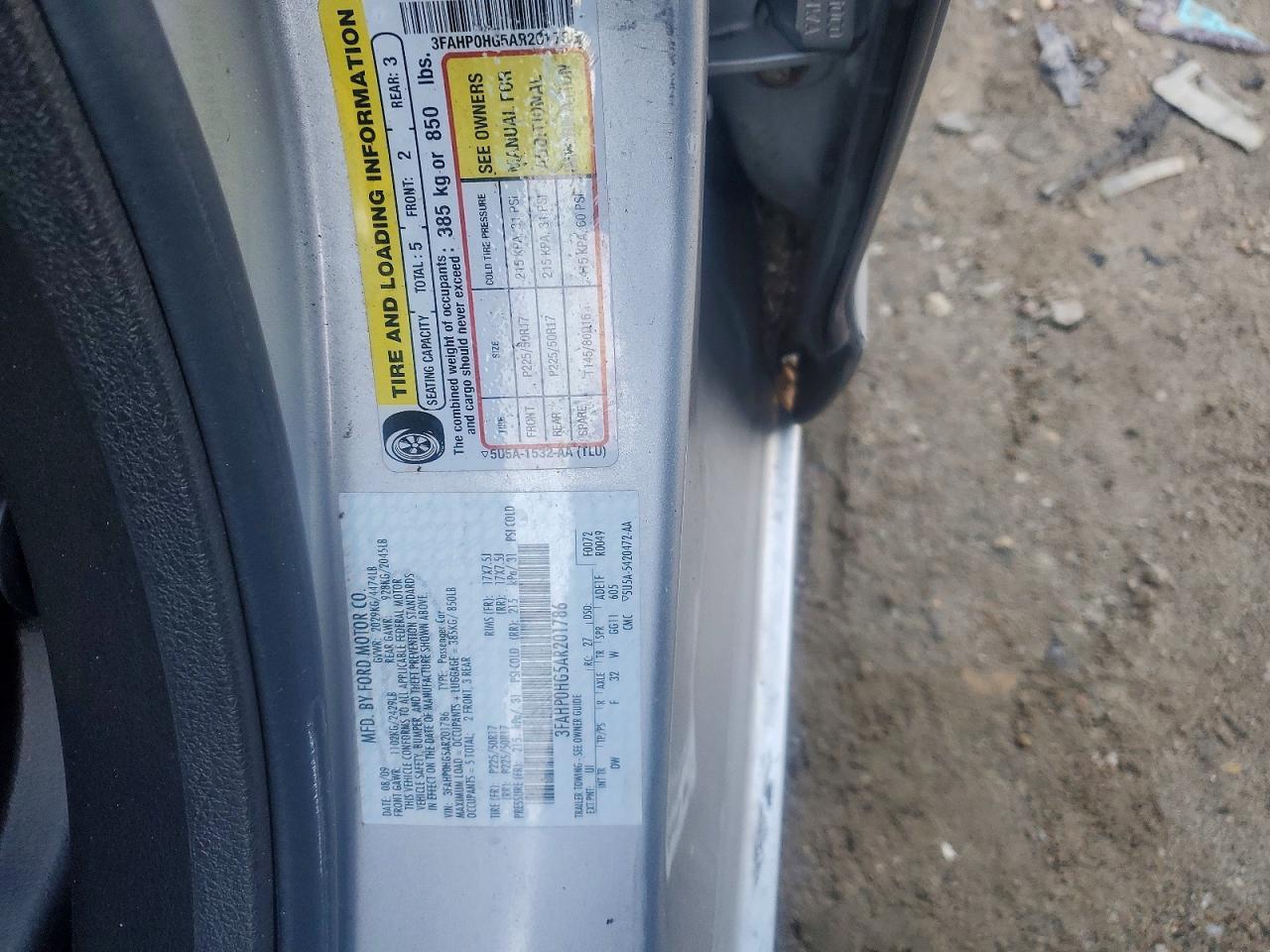 2010 FORD FUSION