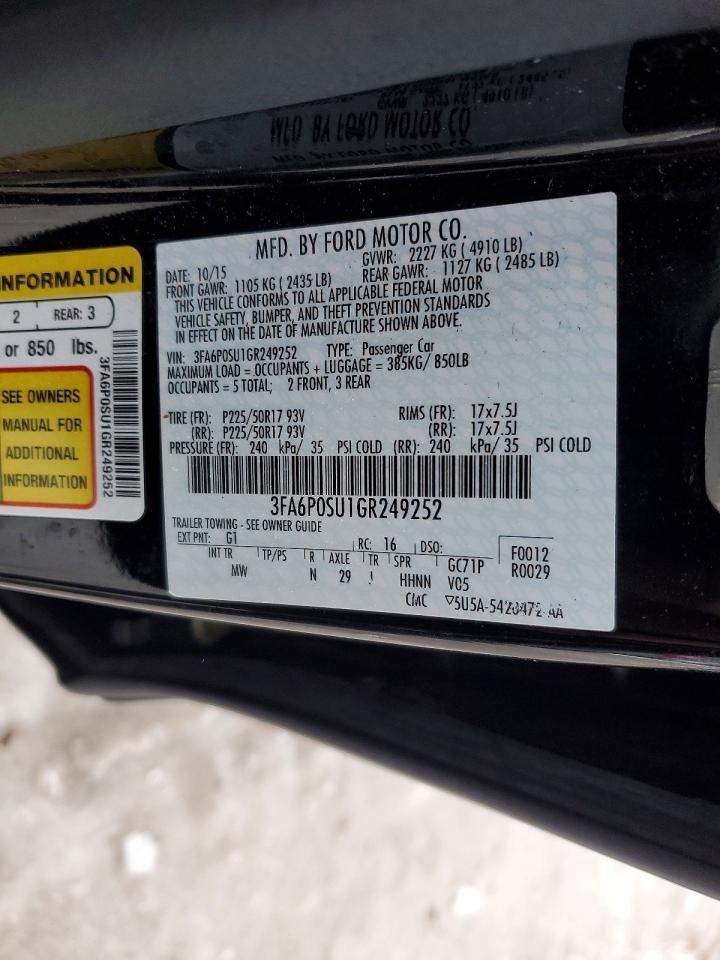 2016 FORD FUSION