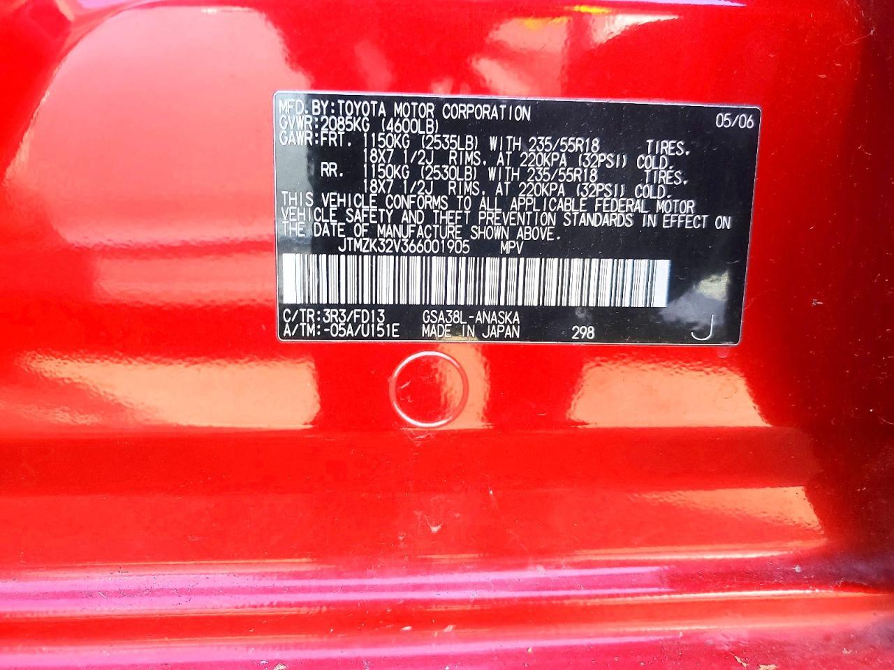 2006 TOYOTA RAV4