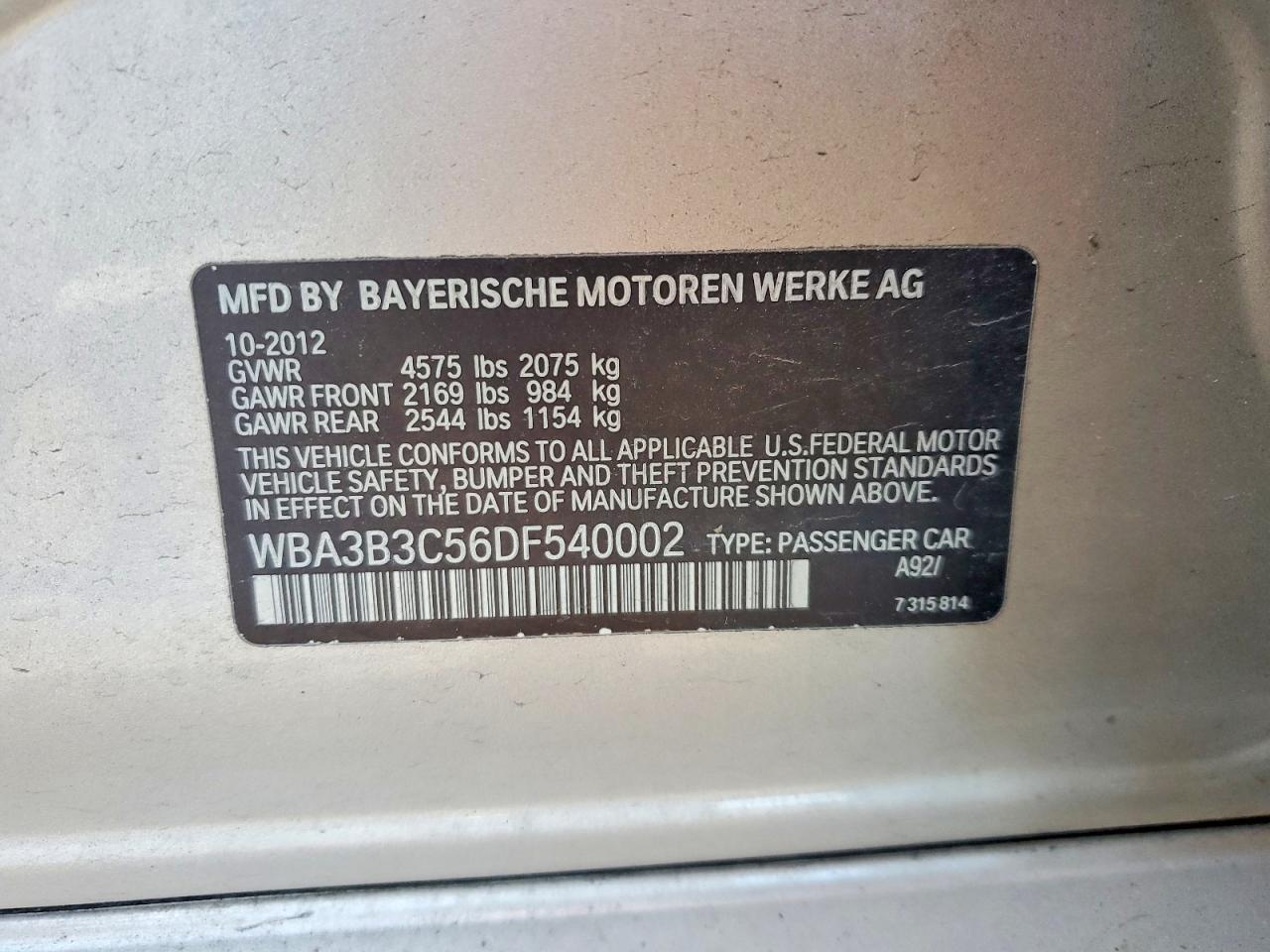 2013 BMW 3 SERIES