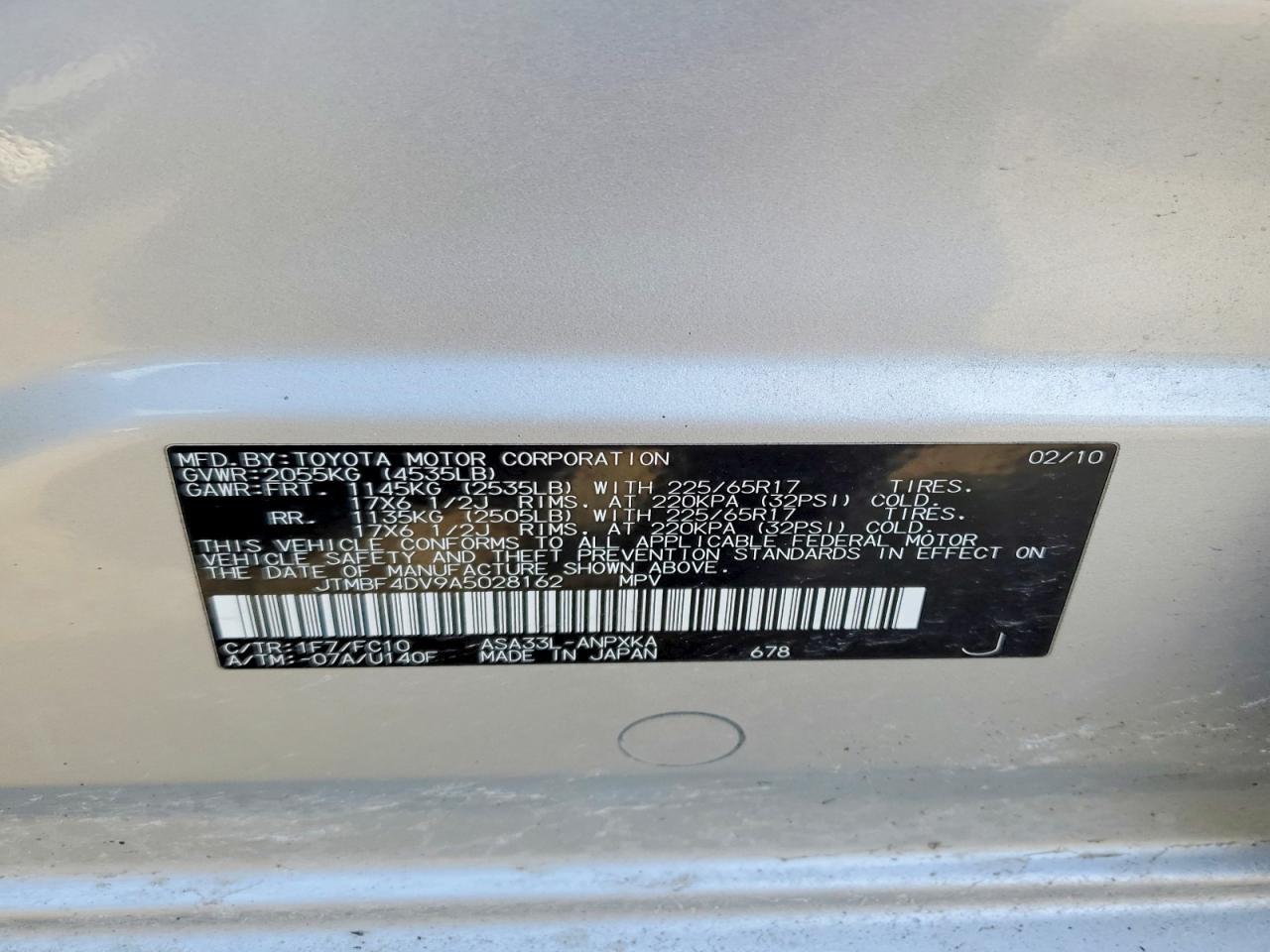 2010 TOYOTA RAV4