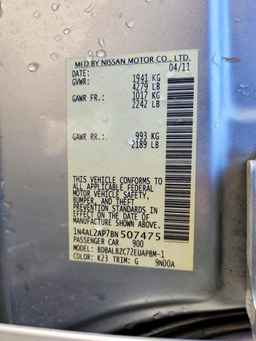 2011 NISSAN ALTIMA