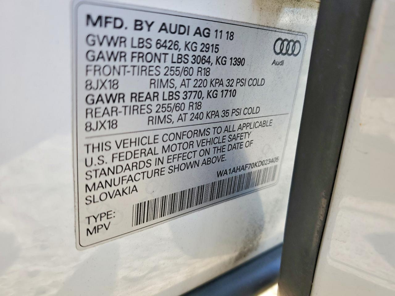 2019 AUDI Q7
