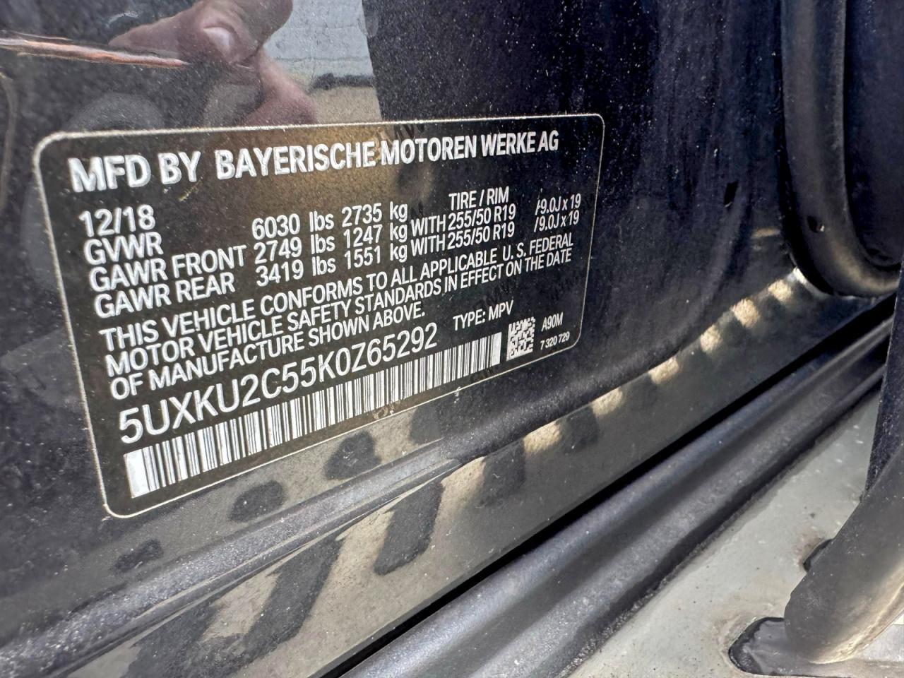 2019 BMW X6