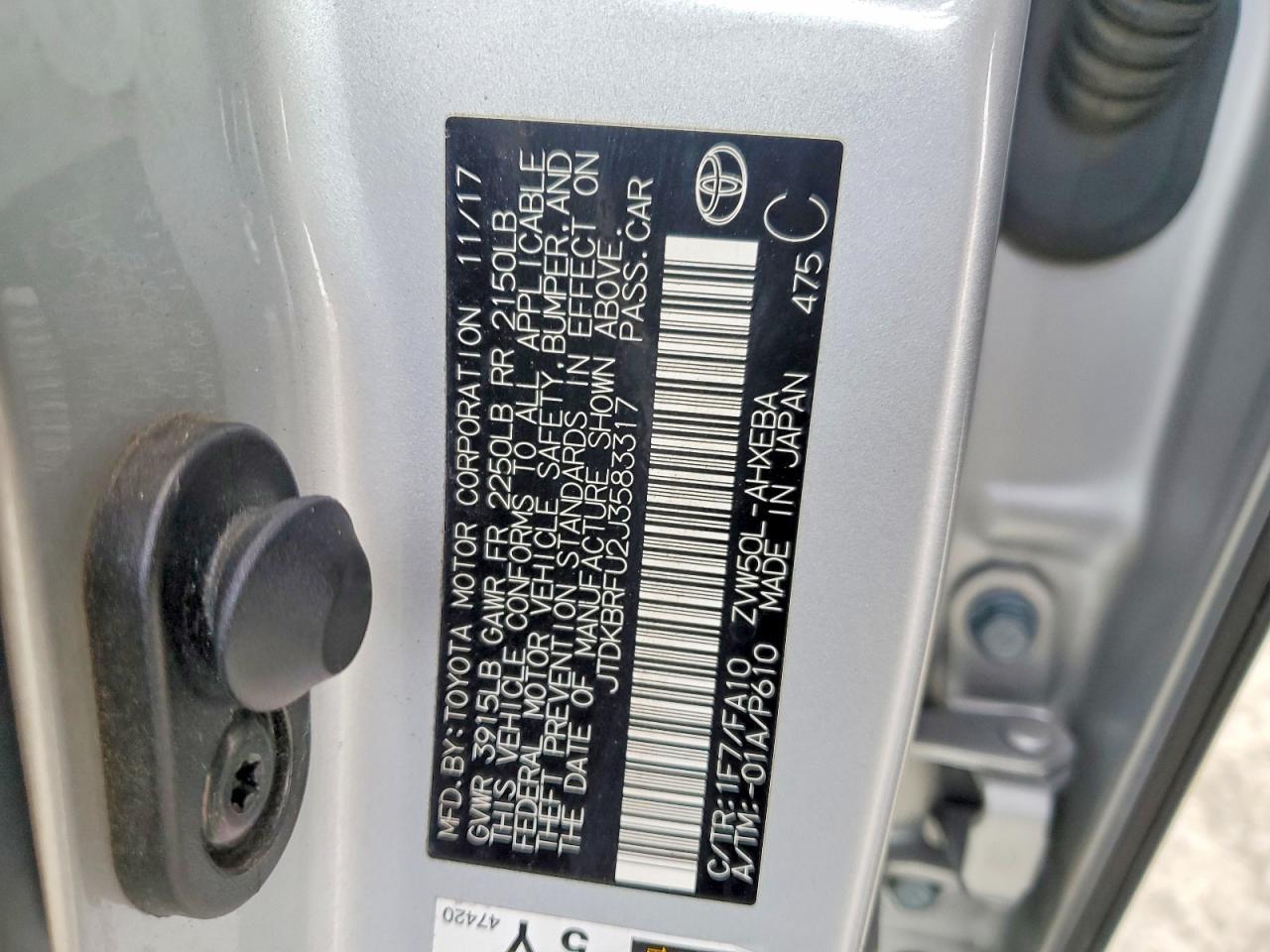 2018 TOYOTA PRIUS