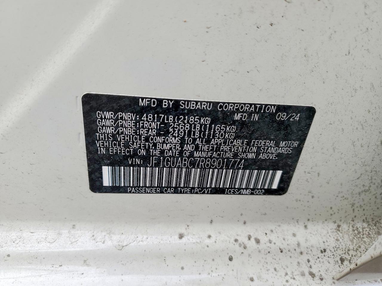 2024 SUBARU IMPREZA