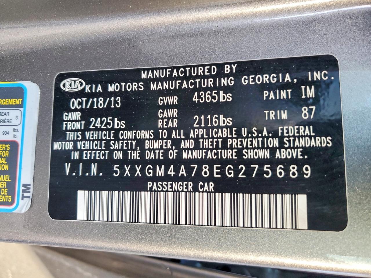 2014 KIA OPTIMA