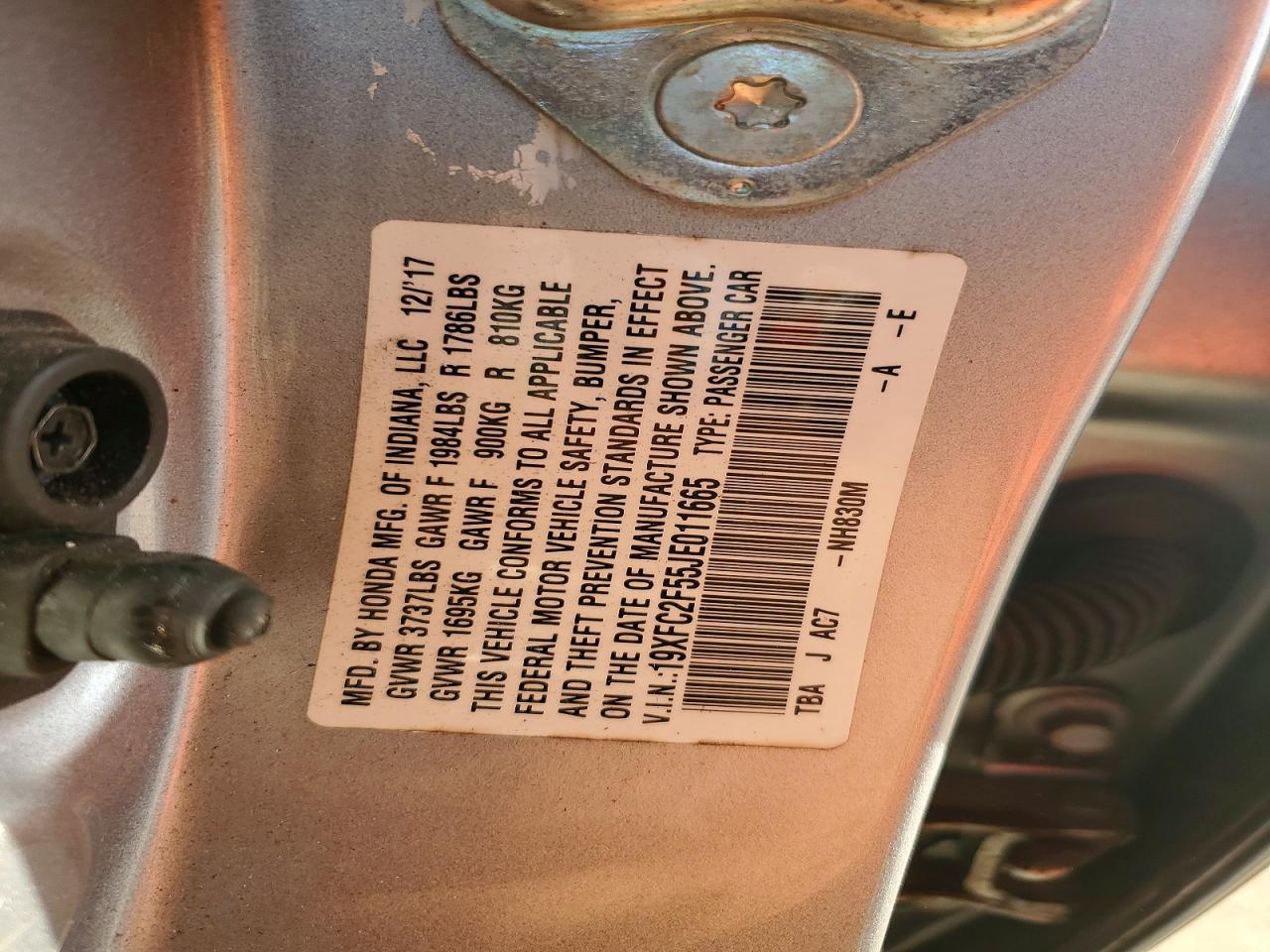 2018 HONDA CIVIC