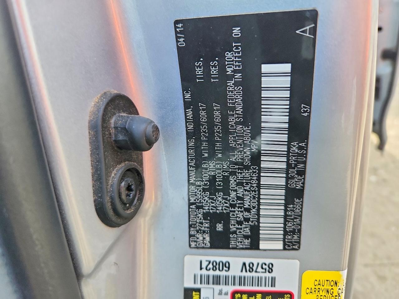 2014 TOYOTA SIENNA