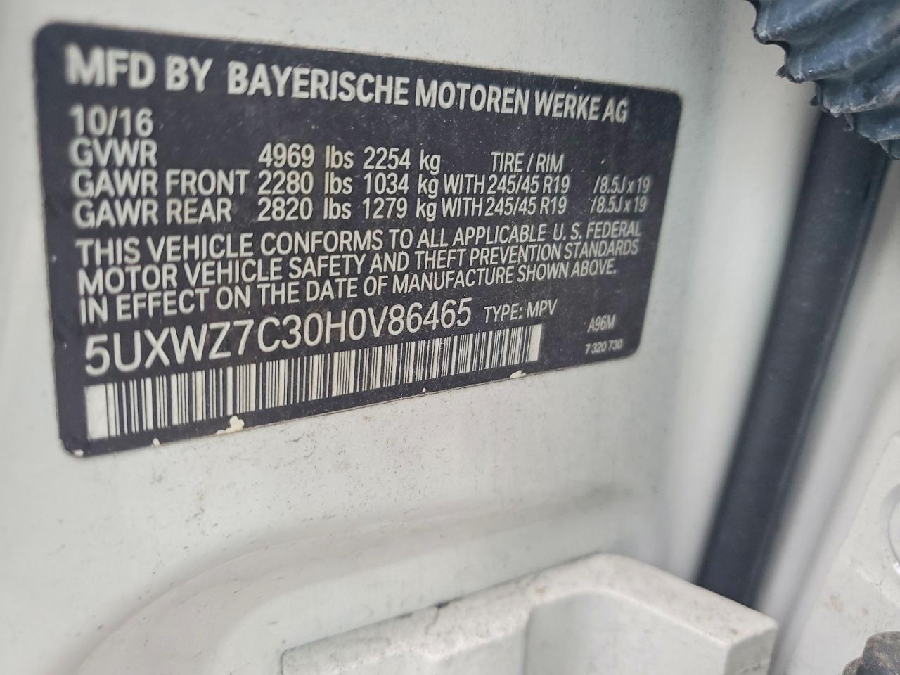 2017 BMW X3