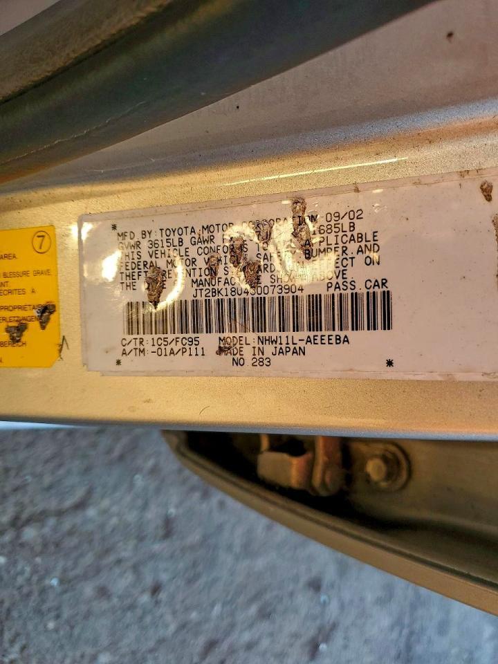 2003 TOYOTA PRIUS