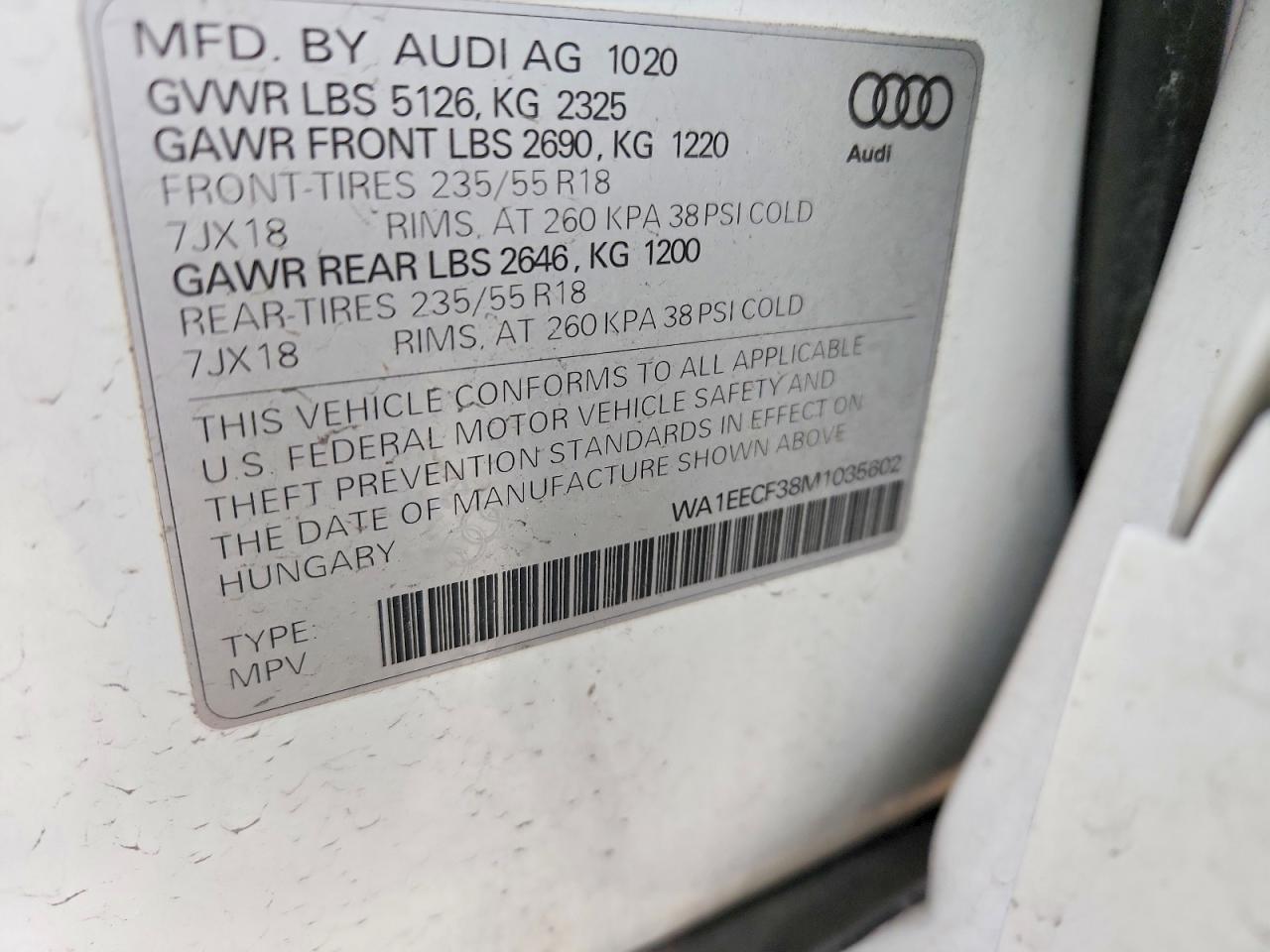 2021 AUDI Q3