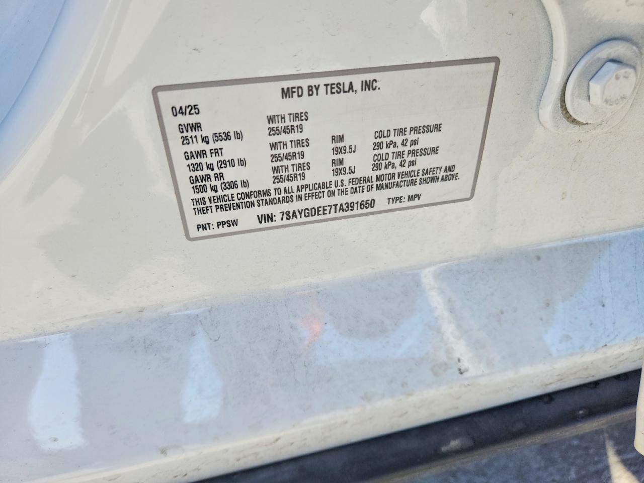2026 TESLA MODEL Y