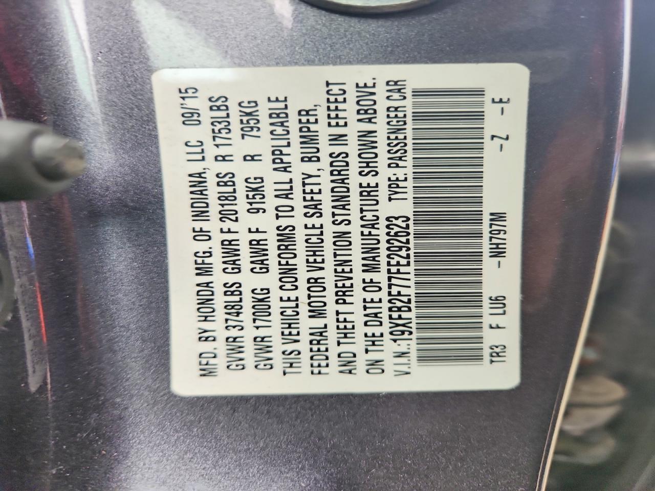 2015 HONDA CIVIC
