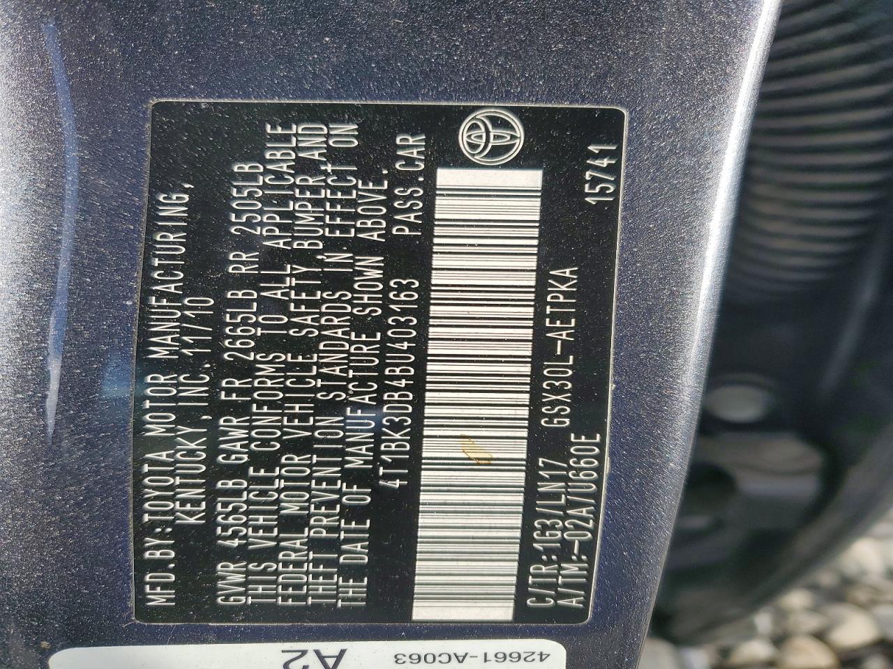 2011 TOYOTA Avalon