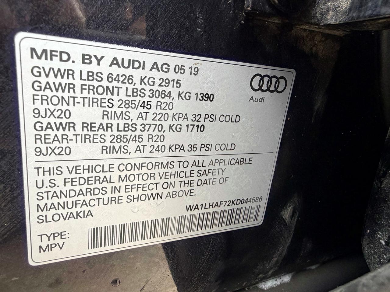 2019 AUDI Q7